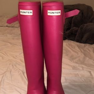 Hunter Pink Rain Boots